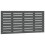 VidaXL (grey, 156 x 3 x 63 cm) vidaXL Wall Headboard Bedroom Bed Header Decor Bed Headboard Solid Wood Pine 2