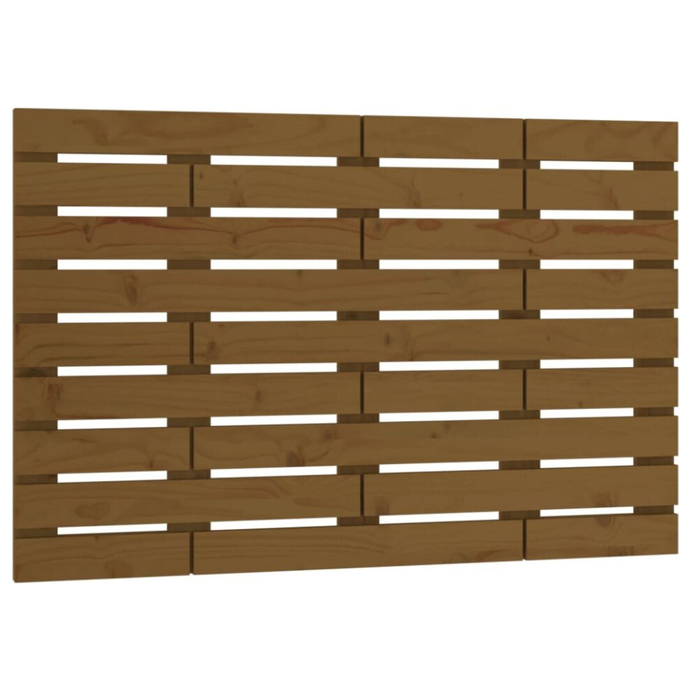 Vidaxl (Honey Brown, 96 X 3 X 63 Cm) Wall Headboard Bedroom Bed Header Decor Bed Headboard Solid Wood Pine