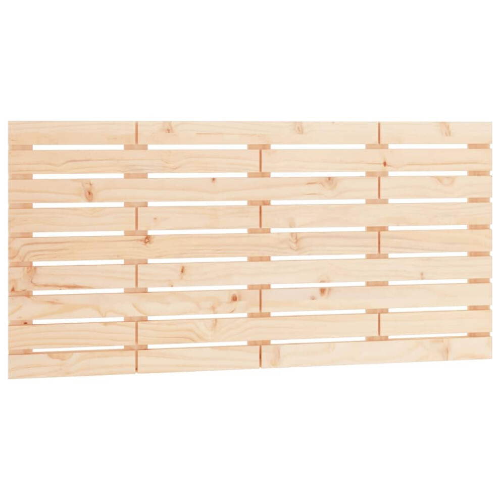 Vidaxl (Brown, 156 X 3 X 63 Cm) Wall Headboard Bedroom Bed Header Decor Bed Headboard Solid Wood Pine
