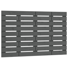 (grey, 81 x 3 x 63 cm) vidaXL Wall Headboard Bedroom Bed Header Decor Bed Headboard Solid Wood Pine
