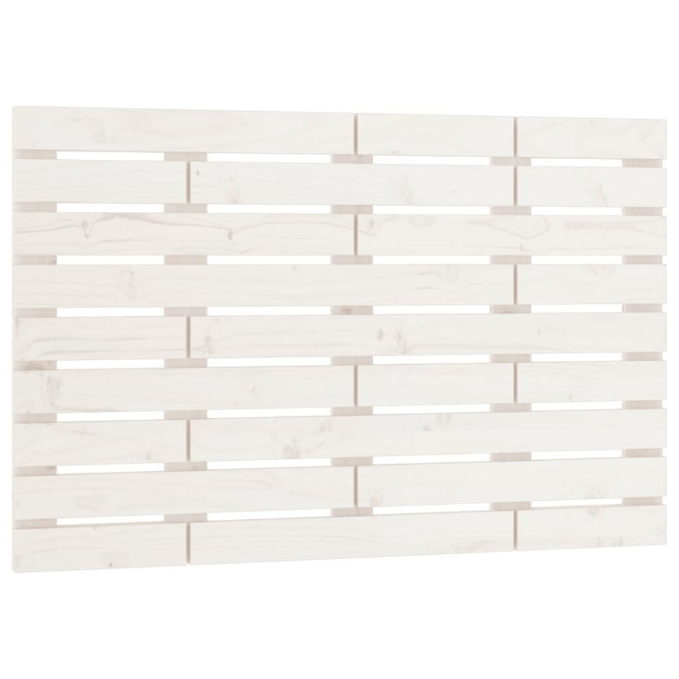 Vidaxl (White, 81 X 3 X 63 Cm) Wall Headboard Bedroom Bed Header Decor Bed Headboard Solid Wood Pine