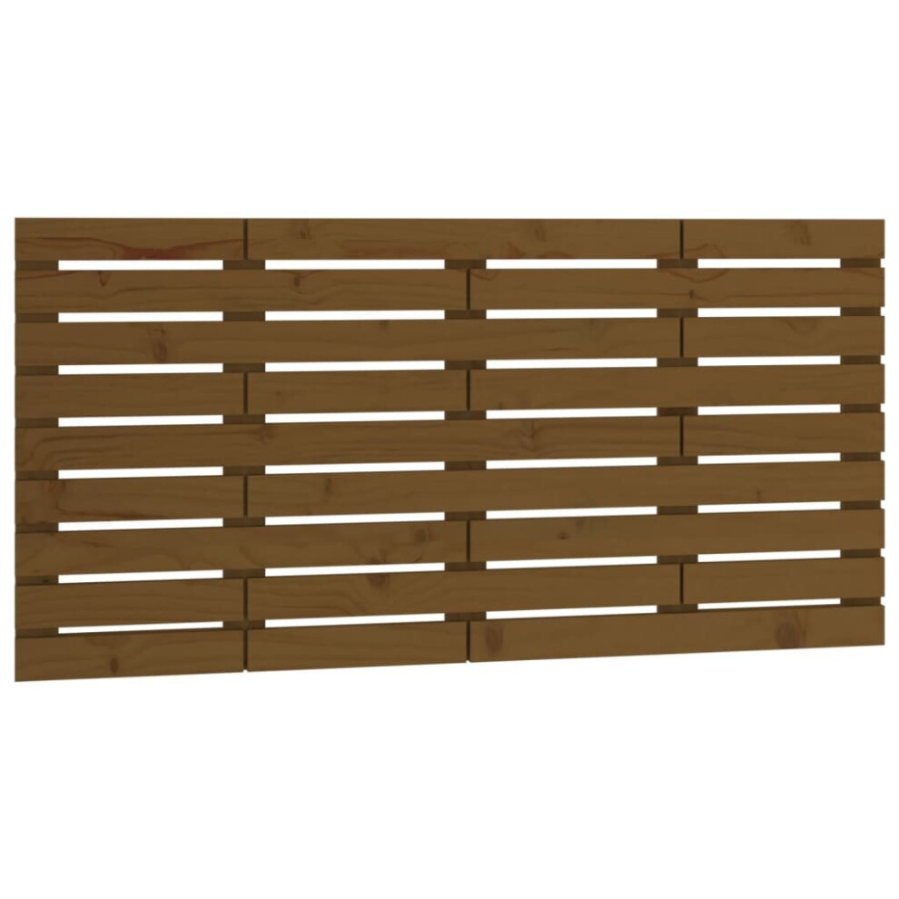 Vidaxl (Honey Brown, 156 X 3 X 63 Cm) Wall Headboard Bedroom Bed Header Decor Bed Headboard Solid Wood Pine