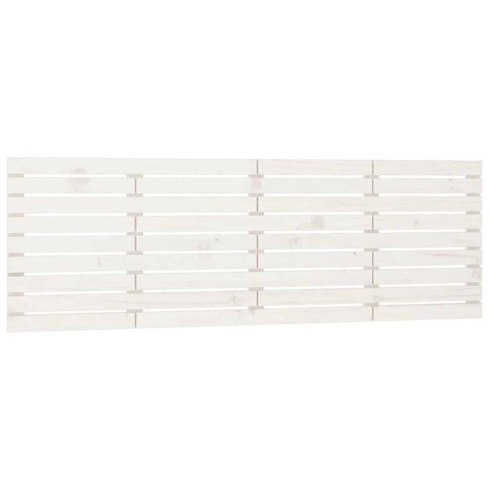 Vidaxl (White, 166 X 3 X 63 Cm) Wall Headboard Bedroom Bed Header Decor Bed Headboard Solid Wood Pine