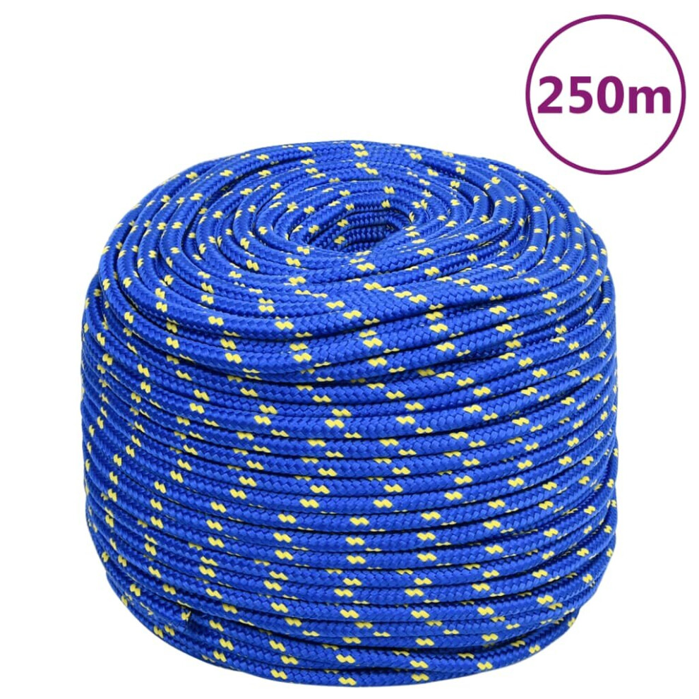 (blue, 6 mm/ 250 m) Marine Rope Dock Coil Boat Line Polypropylene Rope Multi Sizes Multi Colours