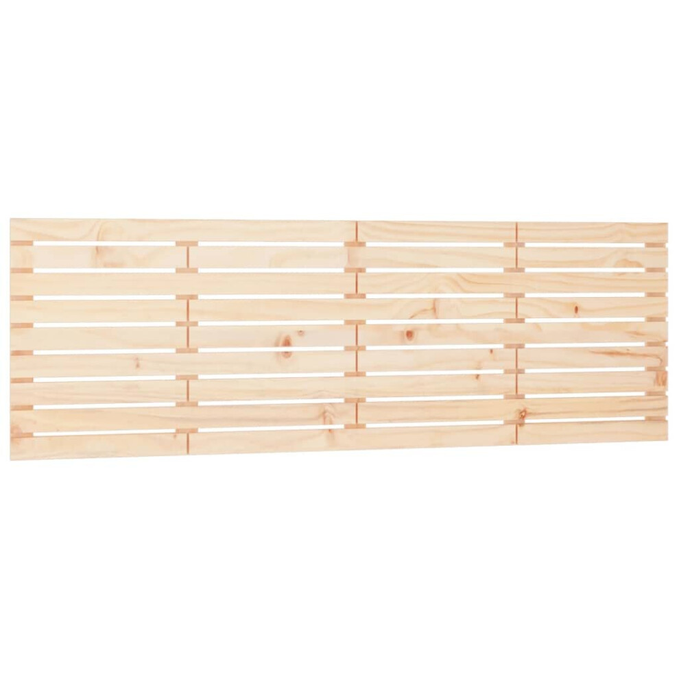 Vidaxl (Brown, 166 X 3 X 63 Cm) Wall Headboard Bedroom Bed Header Decor Bed Headboard Solid Wood Pine