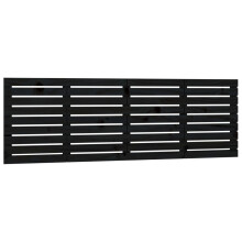 (black, 166 x 3 x 63 cm) vidaXL Wall Headboard Bedroom Bed Header Decor Bed Headboard Solid Wood Pine