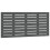 VidaXL (grey, 141 x 3 x 63 cm) vidaXL Wall Headboard Bedroom Bed Header Decor Bed Headboard Solid Wood Pine 1