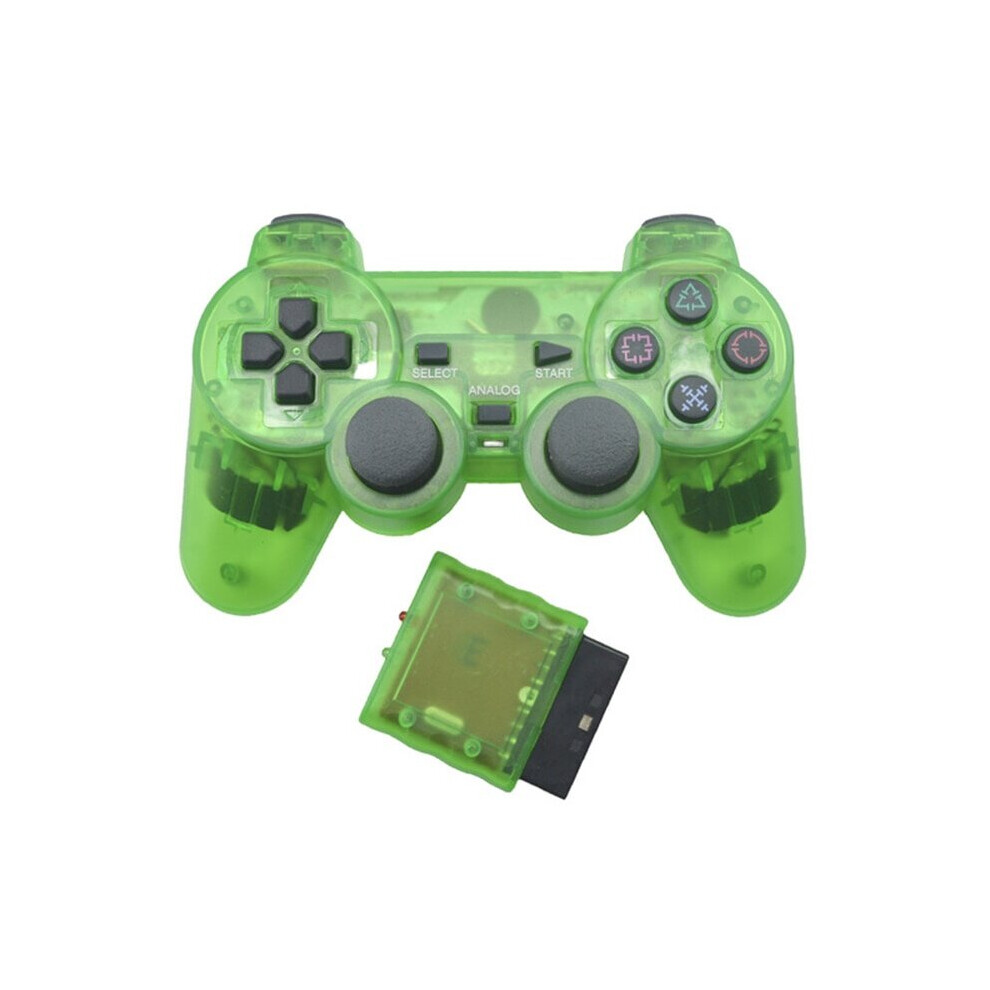 (Ckear GREEN) Wireless Controller for PS2 Controller