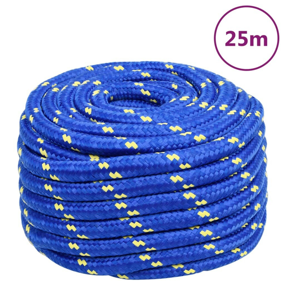 (blue, 20 mm/ 25 m) Marine Rope Dock Coil Boat Line Polypropylene Rope Multi Sizes Multi Colours