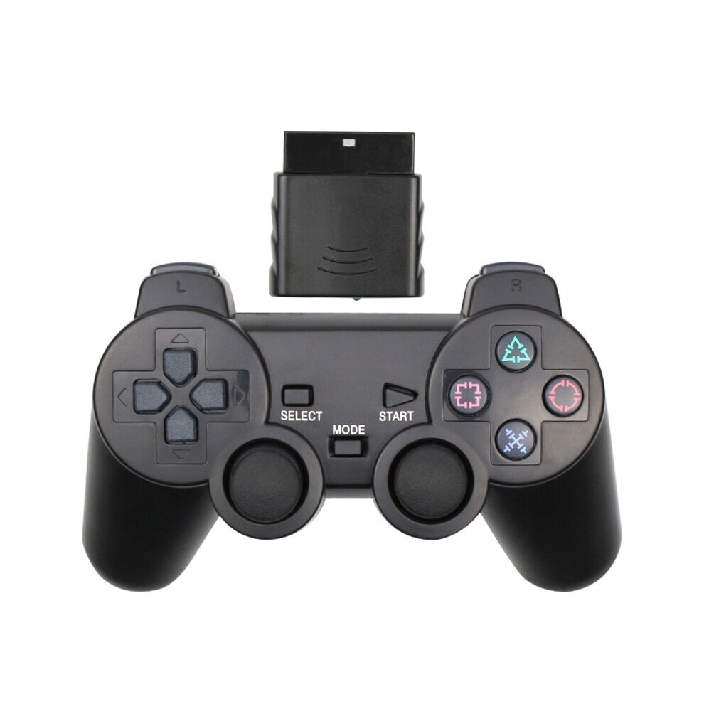 (BLACK) Wireless Controller for PS2 Controller