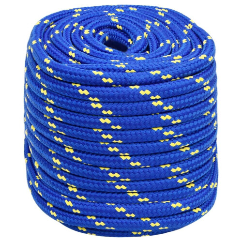 VidaXL (blue, 16 mm/ 100 m) Marine Rope Dock Coil Boat Line Polypropylene Rope Multi Sizes Multi Colours 1