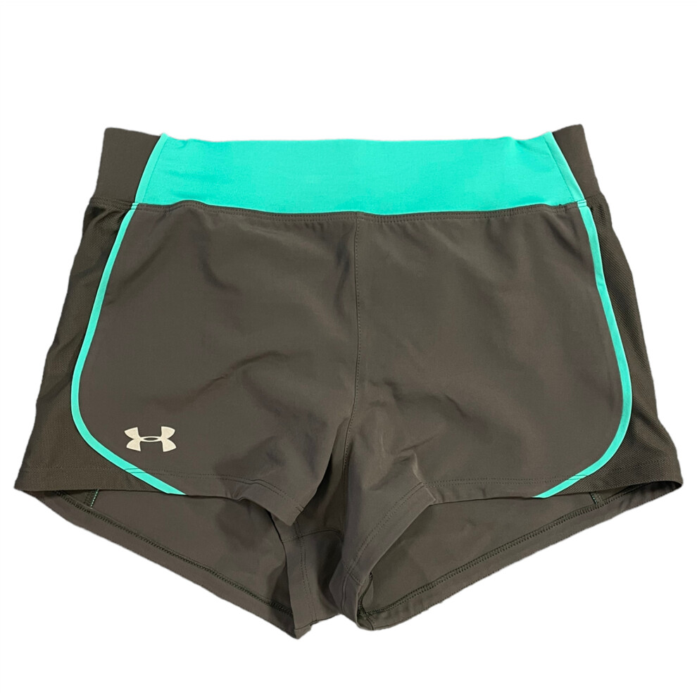 Under Armour Women's Shorts (Size L) Logo Gym Training Shorts - New