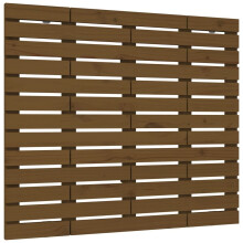 (honey brown, 106 x 3 x 91.5 cm) vidaXL Wall Headboard Bedroom Bed Header Decor Bed Headboard Solid Wood Pine