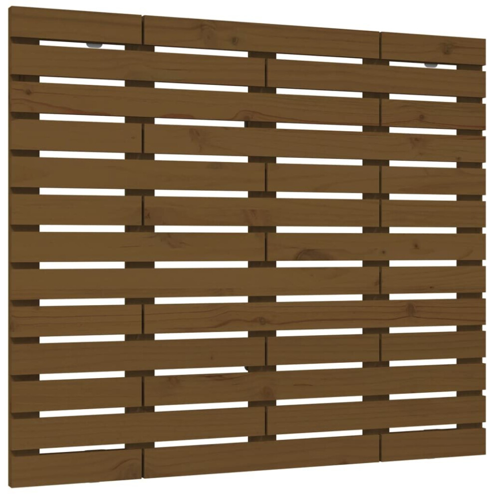 Vidaxl (Honey Brown, 106 X 3 X 91.5 Cm) Wall Headboard Bedroom Bed Header Decor Bed Headboard Solid Wood Pine