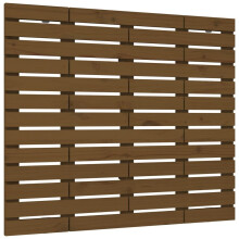 (honey brown, 96 x 3 x 91.5 cm) vidaXL Wall Headboard Bedroom Bed Header Decor Bed Headboard Solid Wood Pine