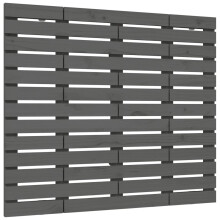(grey, 96 x 3 x 91.5 cm) vidaXL Wall Headboard Bedroom Bed Header Decor Bed Headboard Solid Wood Pine