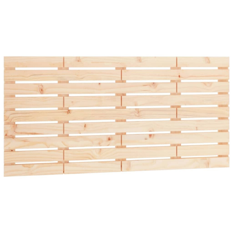 Vidaxl (Brown, 141 X 3 X 63 Cm) Wall Headboard Bedroom Bed Header Decor Bed Headboard Solid Wood Pine
