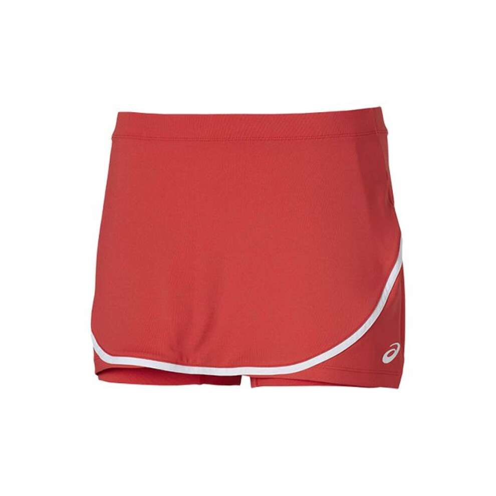 Asics Women's Tennis Skort (Size S) Hibiscus/White Training Club Skort - New