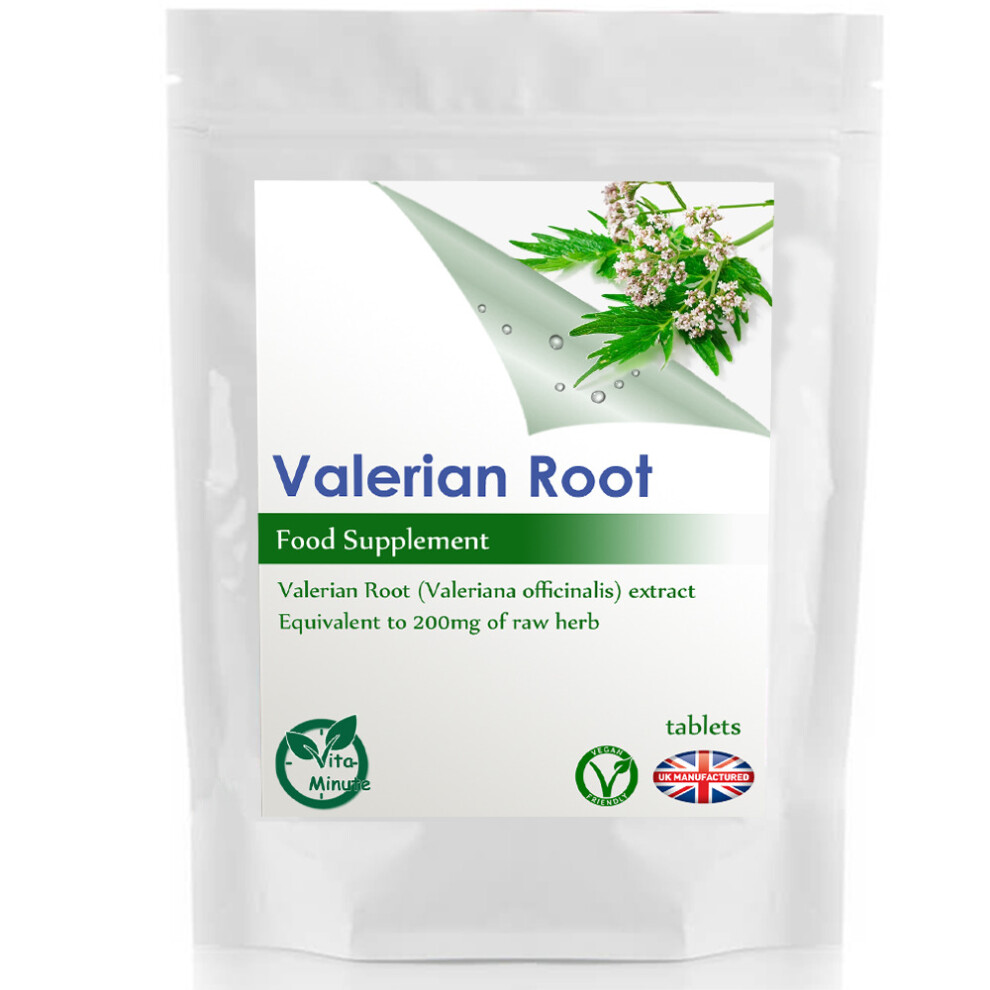 Valerian Root (120 Tablets) Extract 200mg, Anxiety, Insomnia, UK (V)