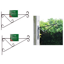 2 X 16inch Heavy Duty Decorative Metal Bracket For Hanging Flower Baskets