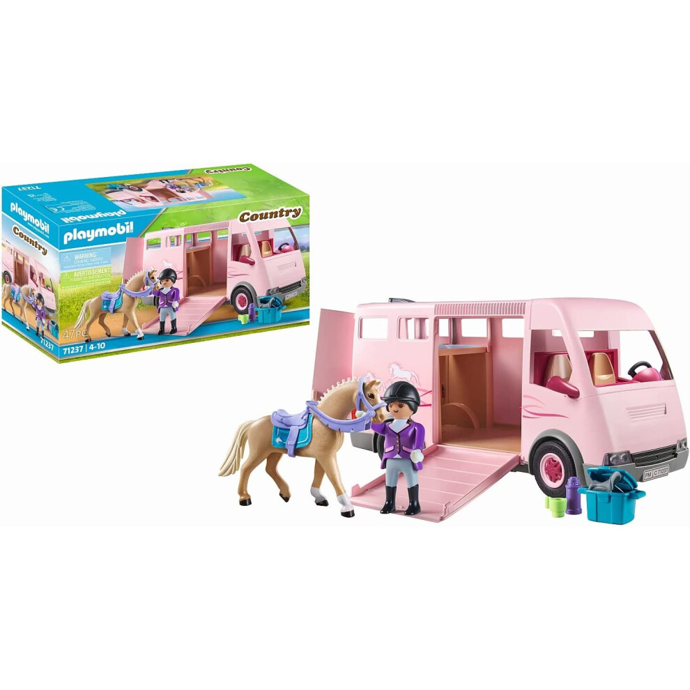 Playmobil Country Horse Transporter With Trainer 71237