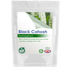 Black Cohosh 100mg Extract - 30 Tablets | Hormonal Balance & Sleep Support, Vegan UK