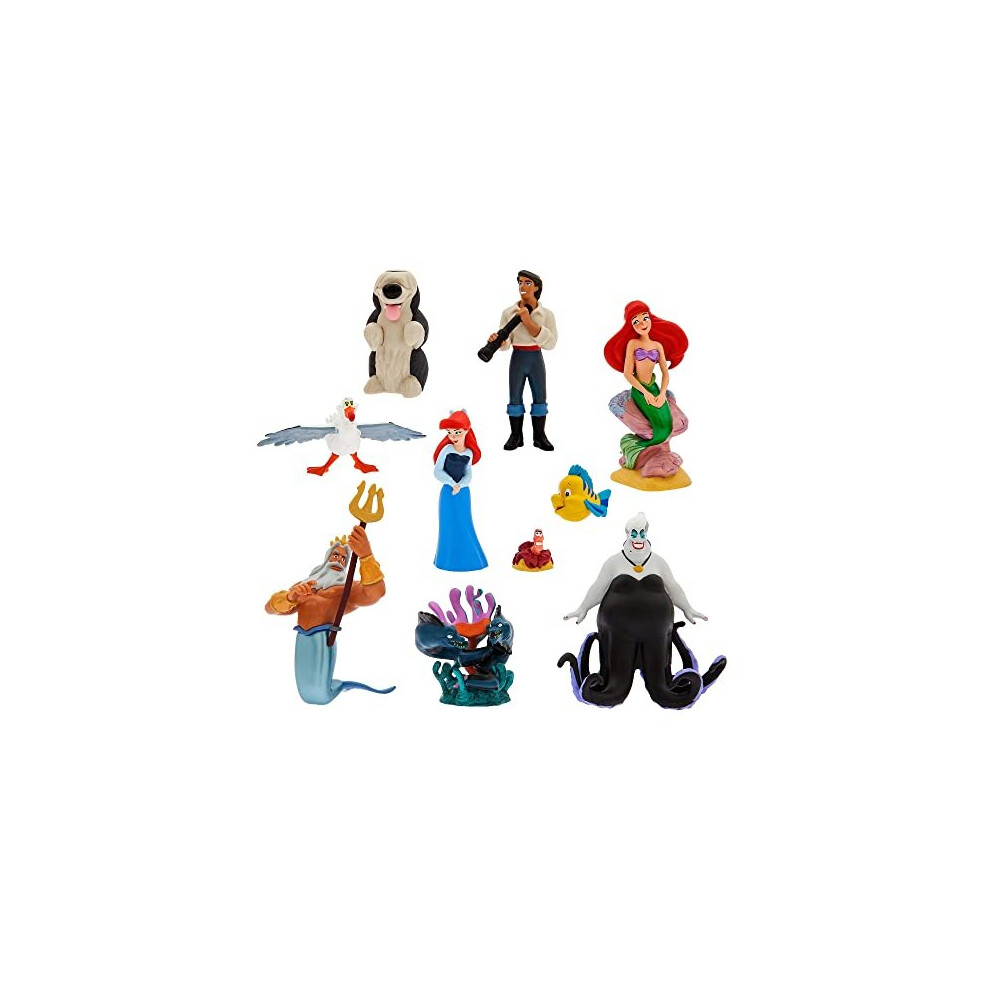 Disney Store Official The Little Mermaid Deluxe Figurine Playset