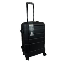 (Black, Medium) BorderLine Hardshell Suitcase