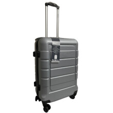 (Silver, Medium) BorderLine Hardshell Suitcase