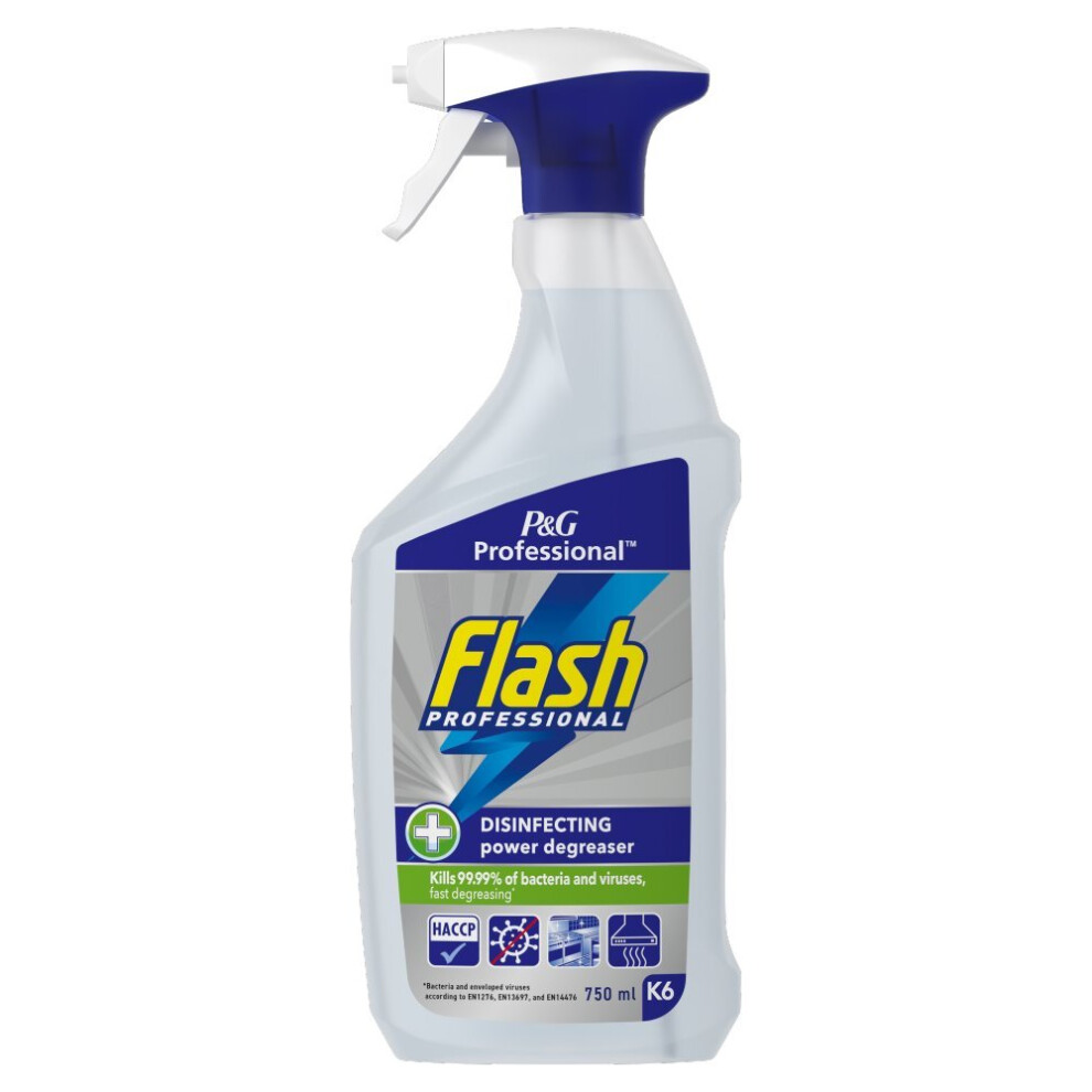 Flash Professional K6 Disinfecting Power Degreaser Cleaning Spr 750ML