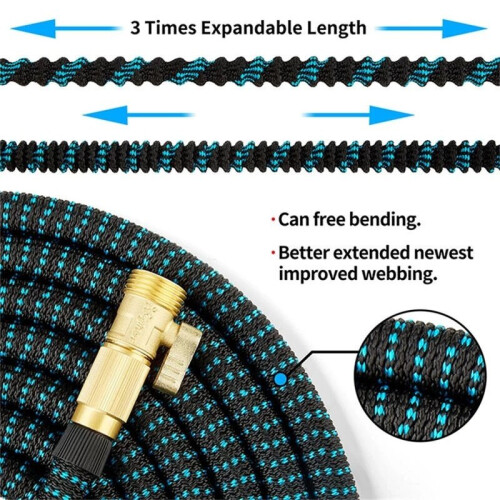 (100FT) Expandable Garden Hose Pipe Spray Gun 2