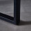 150cm Dining Table Marble Effect Grey Top with U Shape Metal Black Leg 13
