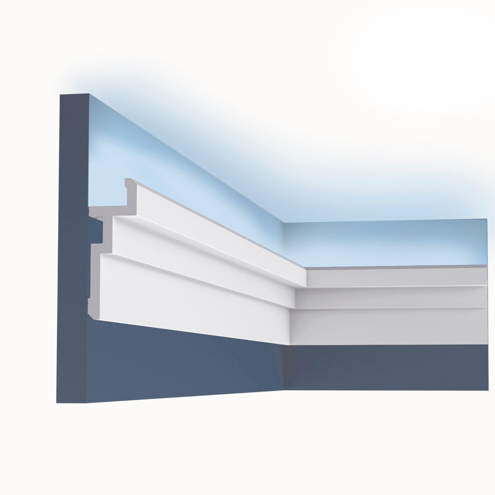 Orac Decor Cx196 Modern U-Steps Cornice Moulding For Indirect Lighting 2 M 5414433024550