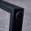 150cm Dining Table Marble Effect Grey Top with U Shape Metal Black Leg 8