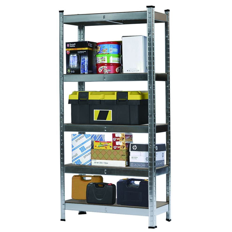 5 Tier Racking Shelf 150*70*30Cm Garage Shelving Storage Shelves Rack Silver