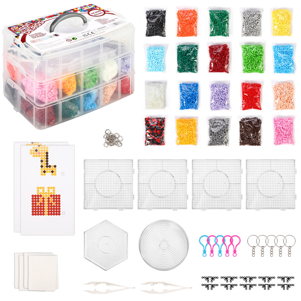 SOKA Iron Beads Kit Fun DIY Activity Fuse Bead Art & Craft Kit Toy