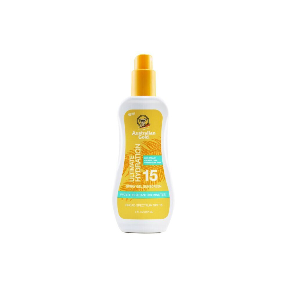 Australian Gold Spray Gel Sunscreen SPF 15 (Ultimate Hydration) 237ml/8oz