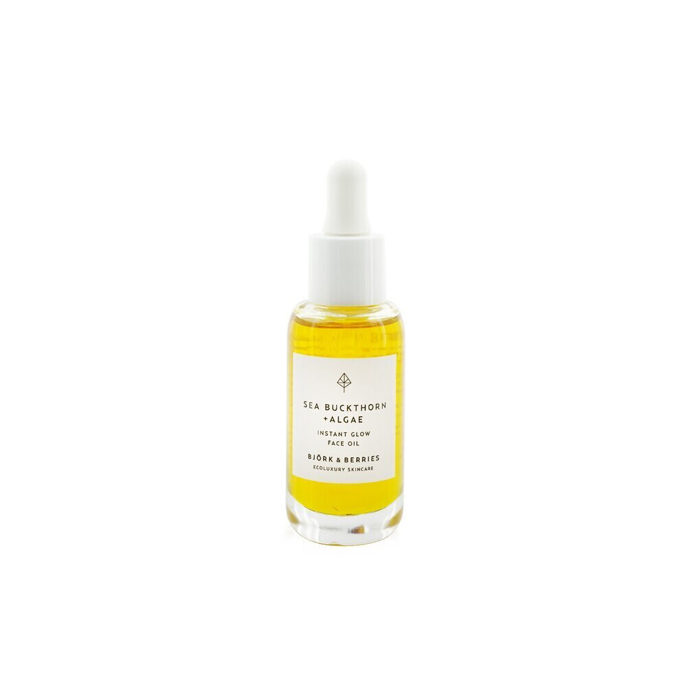 Bjork & Berries Sea Buckthorn+ Algae Instant Glow Face Oil 30Ml/1Oz