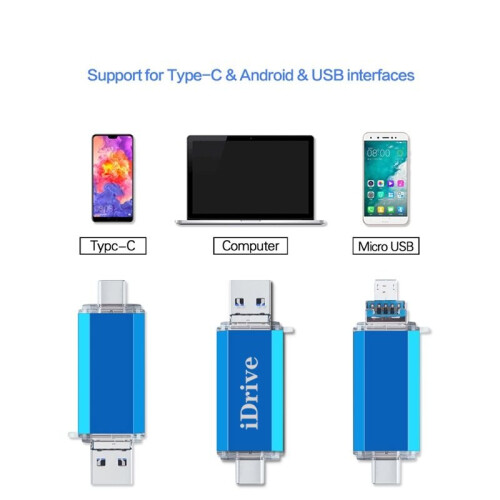 (512GB, red) USB Type C Flash Drive 3 in 1 OTG USB 3.0 1