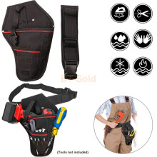 1X Heavy-duty Drill Holster Tool Belt Pouch Bit Holder Hanging Waist Bag Storage