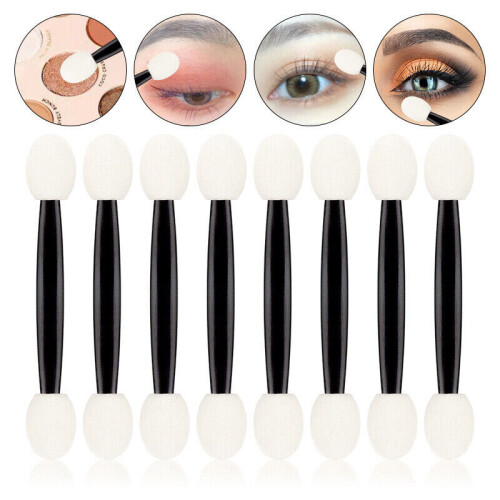 100X Applicator Eyeshadow Brush Applicator Double End Disposable Wand stick Tool 2