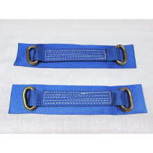 Vehicle Recovery Alloy Wheel Straps 12" X2 (Oval Links Car Tie Down)