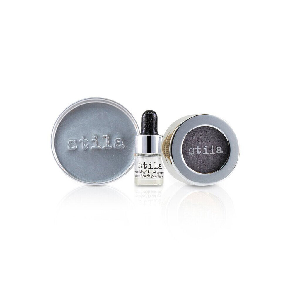 Stila Magnificent Metals Foil Finish Eye Shadow With Mini Stay All Day Liquid Eye Primer - Metallic Lavender 2pcs