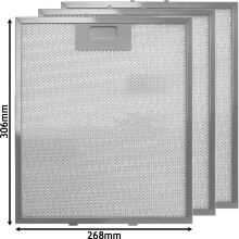 UNIVERSAL Cooker Hood Filter Extractor Vent Fan Metal Mesh 305 x 267mm x 3