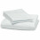 (Super King: 270 cm x 310 cm) Egyptian Cotton Flat Bed Sheets Plain White Flat Sheets OR Pillowcases 2