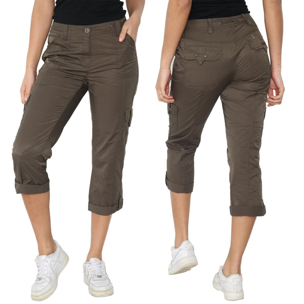 (36) Ladies Trouser Women Cargo Combat Bottoms Pants