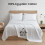 (Super King: 270 cm x 310 cm) Egyptian Cotton Flat Bed Sheets Plain White Flat Sheets OR Pillowcases 3