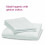 (King:(270 x 298)cm) Egyptian Cotton Flat Bed Sheets Plain White Flat Sheets OR Pillowcases 2
