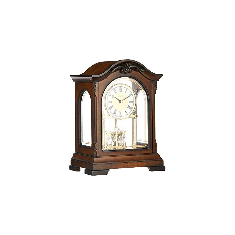 Bulova B1845 Durant Chiming Clock, Walnut