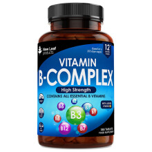 Vitamin B Complex High Strength Tablets All B Vitamins (1 Year Supply)
